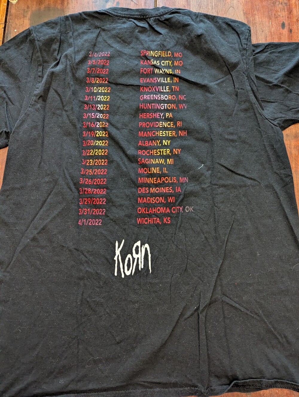 Authentic Korn Concert T - Picture 2 of 6